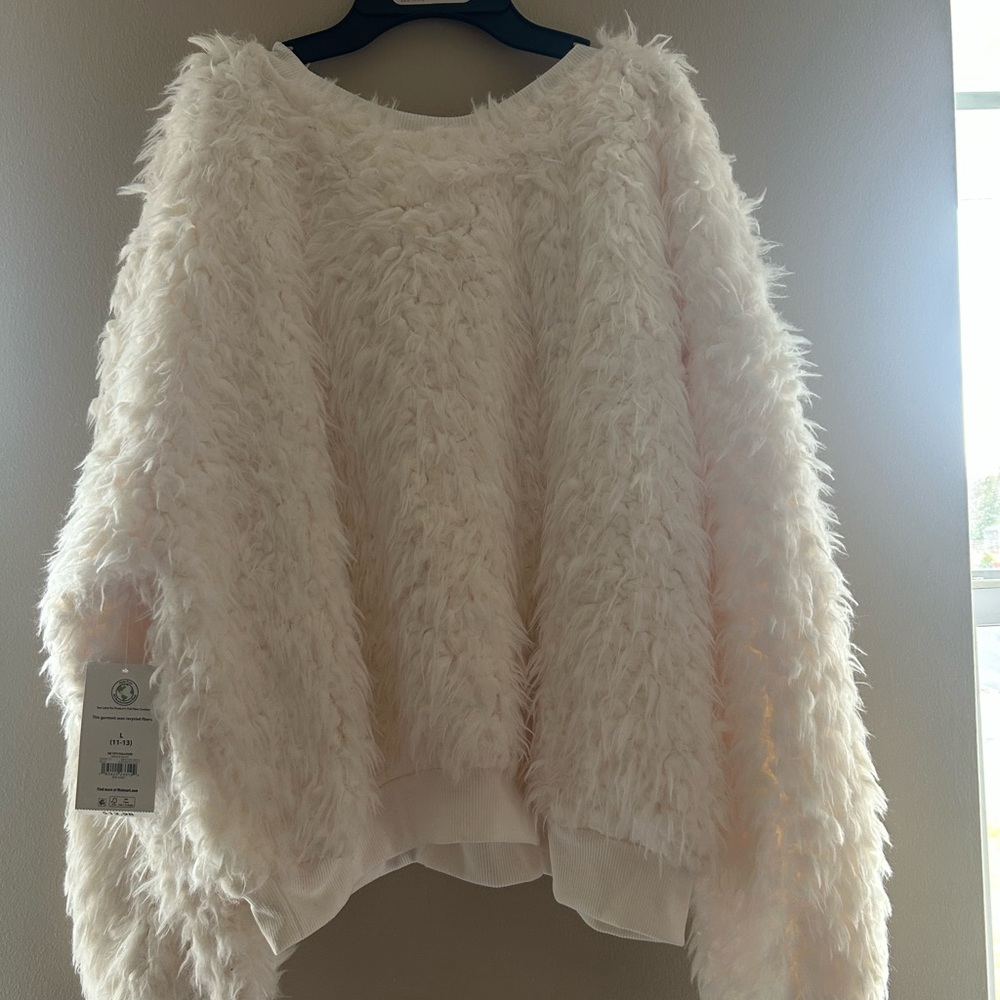 Beige color fur sweater